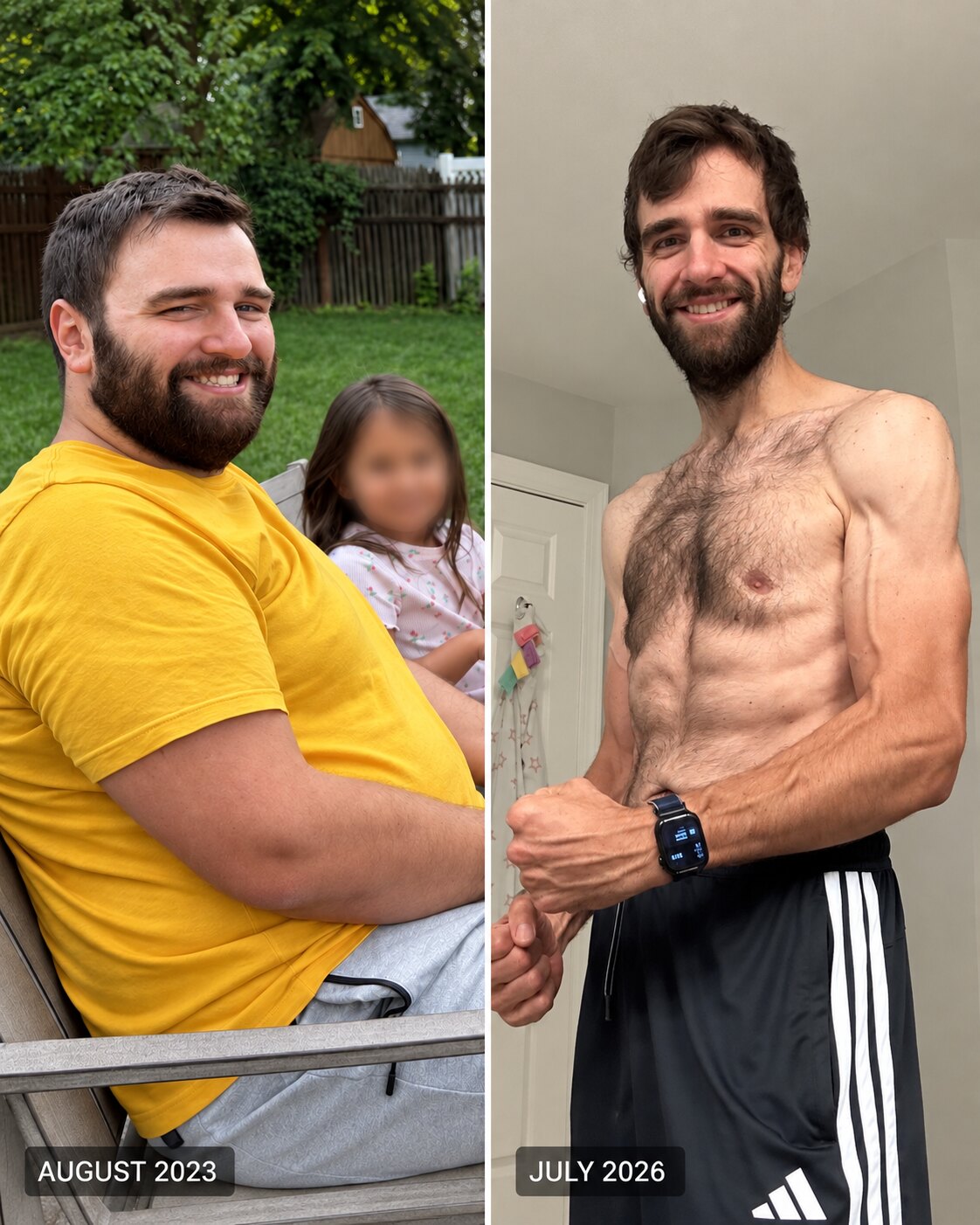 Julien's personal comparison, August 2023 and July 2026